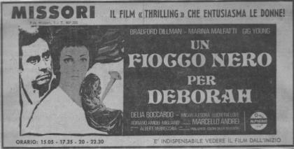 fiocco nero per Deborah